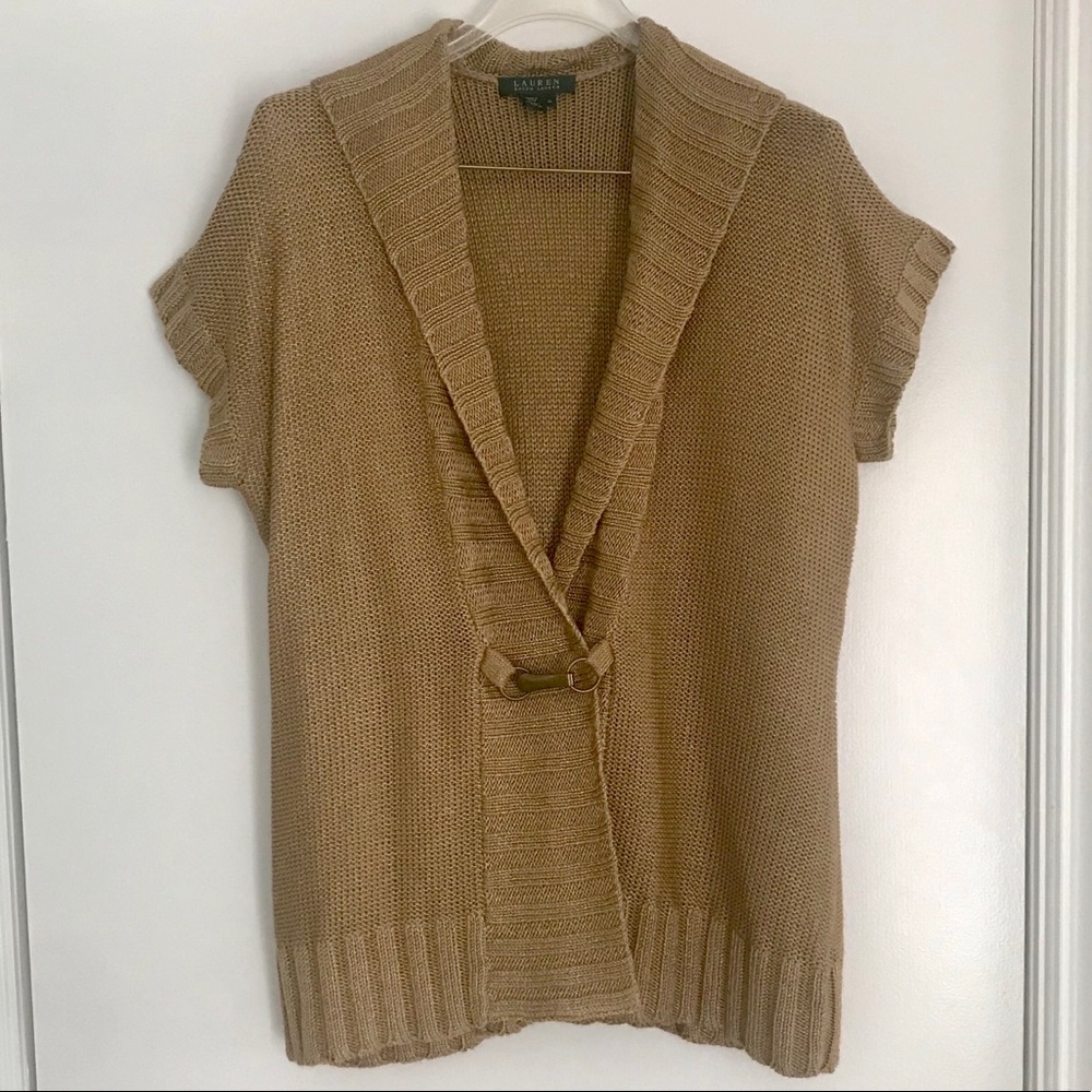 Lauren Ralph Lauren Short Sleeve Cardigan Sweater